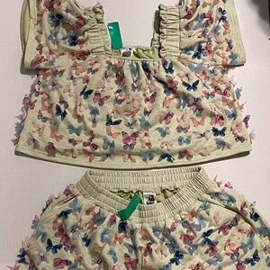 Queen of Sparkles butterfly short set